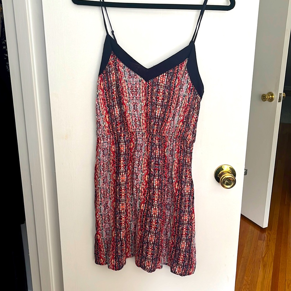 Forever 21 slip dress pink and navy